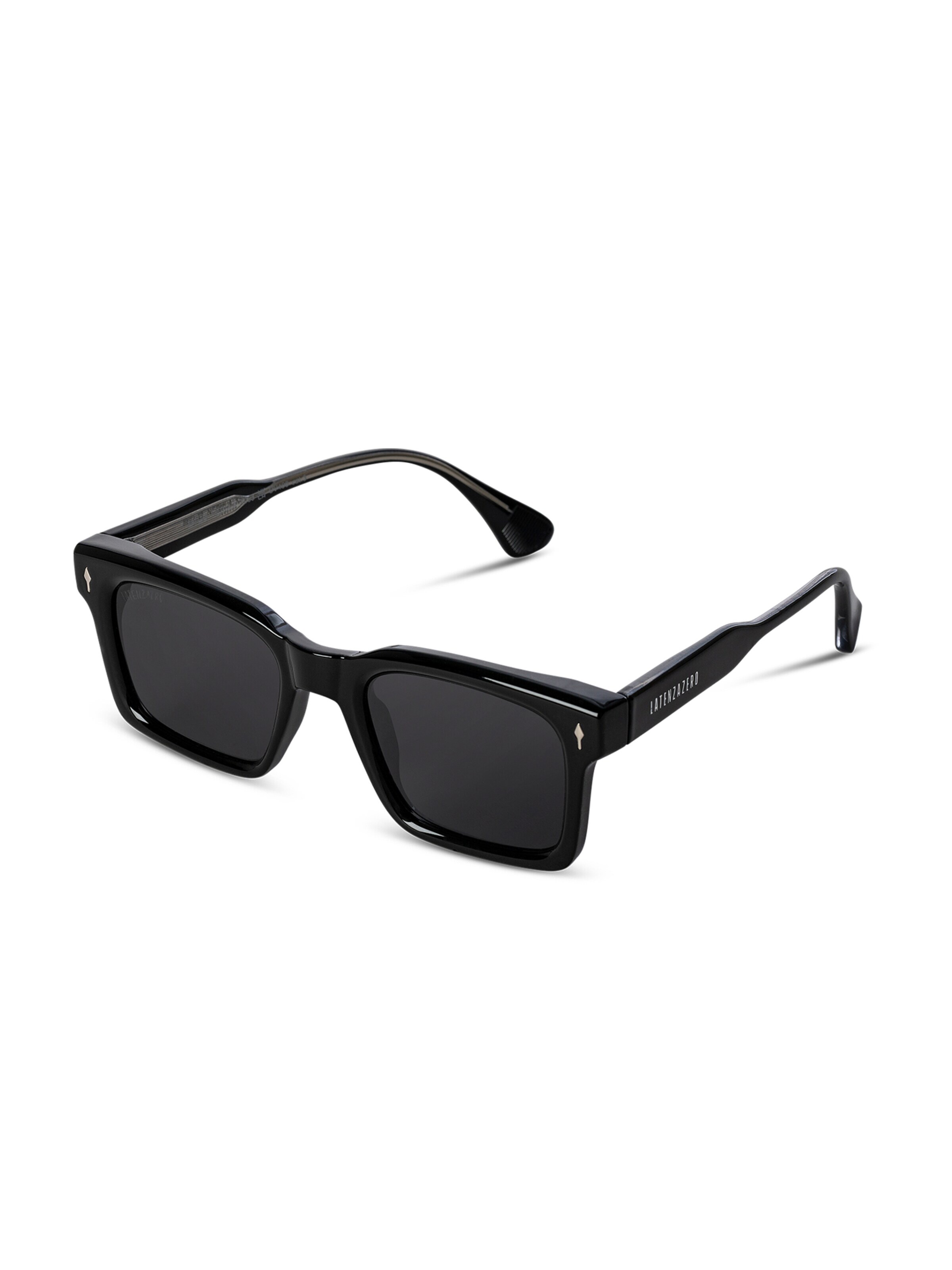 LatenzaZero Sonnenbrille in Schwarz: Vorderseite