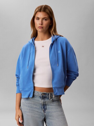 Calvin Klein Jeans Sweatjacke in Blau: Vorderseite