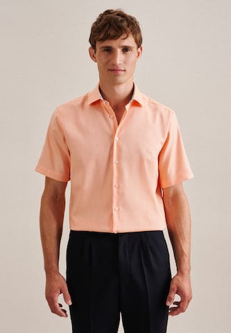 SEIDENSTICKER Comfort fit Zakelijk overhemd in Oranje: voorkant