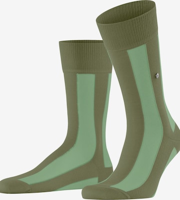 BURLINGTON Socken 'Retro Lines' in Grün: Vorderseite