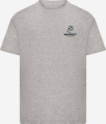 F4NT4STIC T-Shirt 'University Soccer Club Classic Minimalist' in Grau: Vorderseite