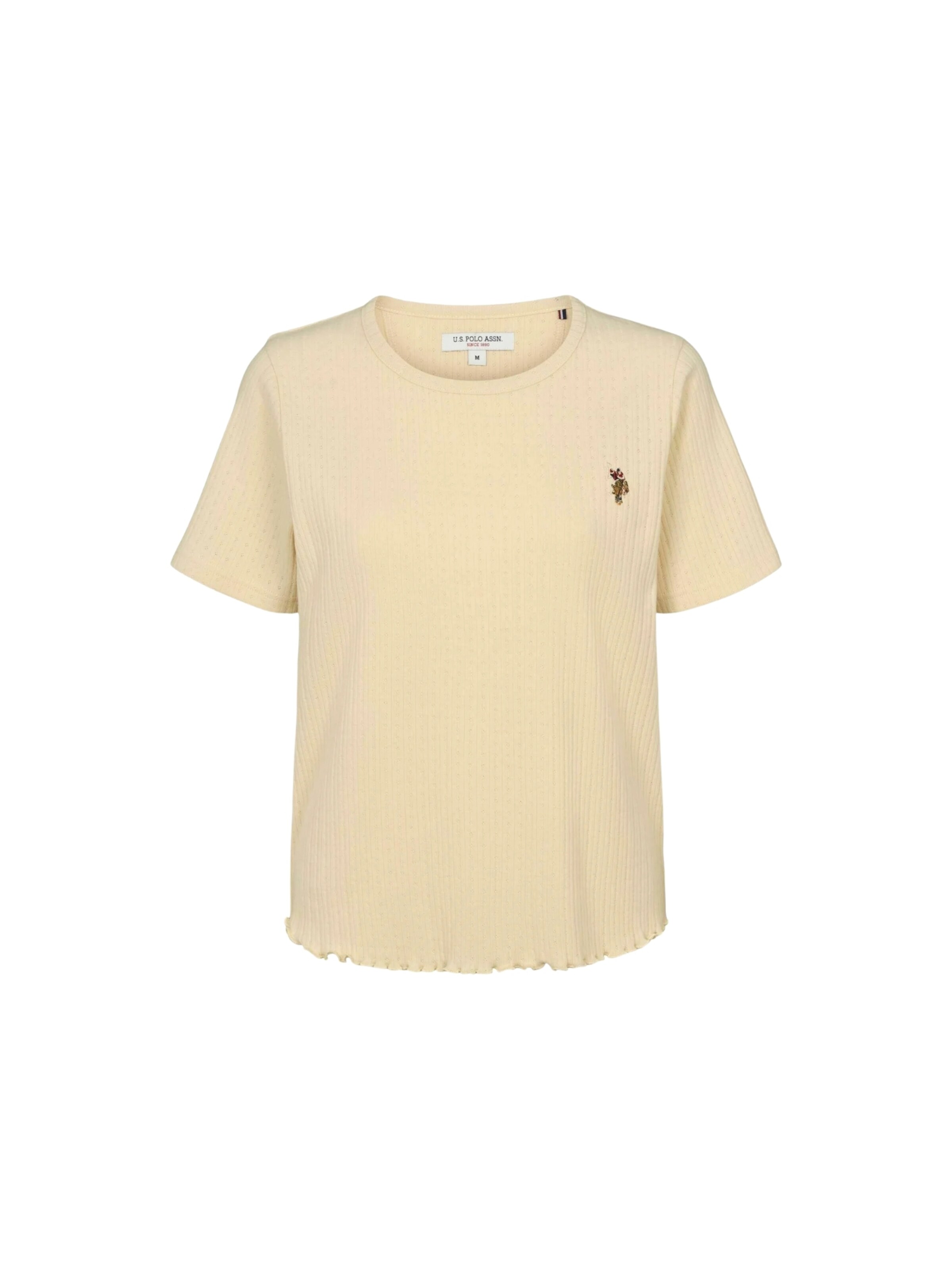 U.S. POLO ASSN. T-Shirt 'UWMaja' in Beige: Vorderseite