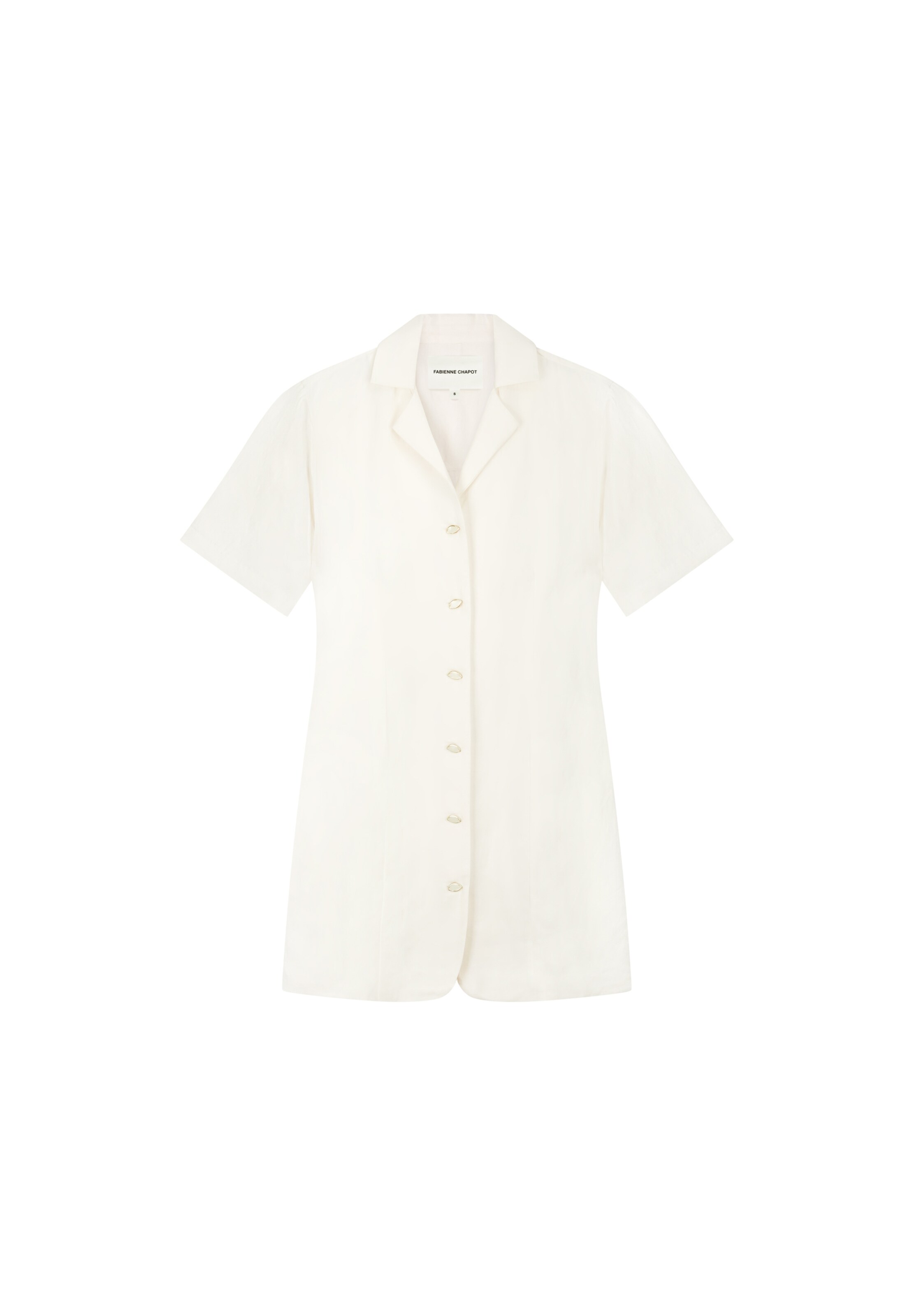 Fabienne Chapot Robe-chemise en 34 en crème, Vue avec produit