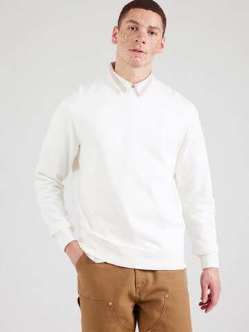 Sweat-shirt 'Seasonal Core' SCOTCH & SODA en blanc : devant