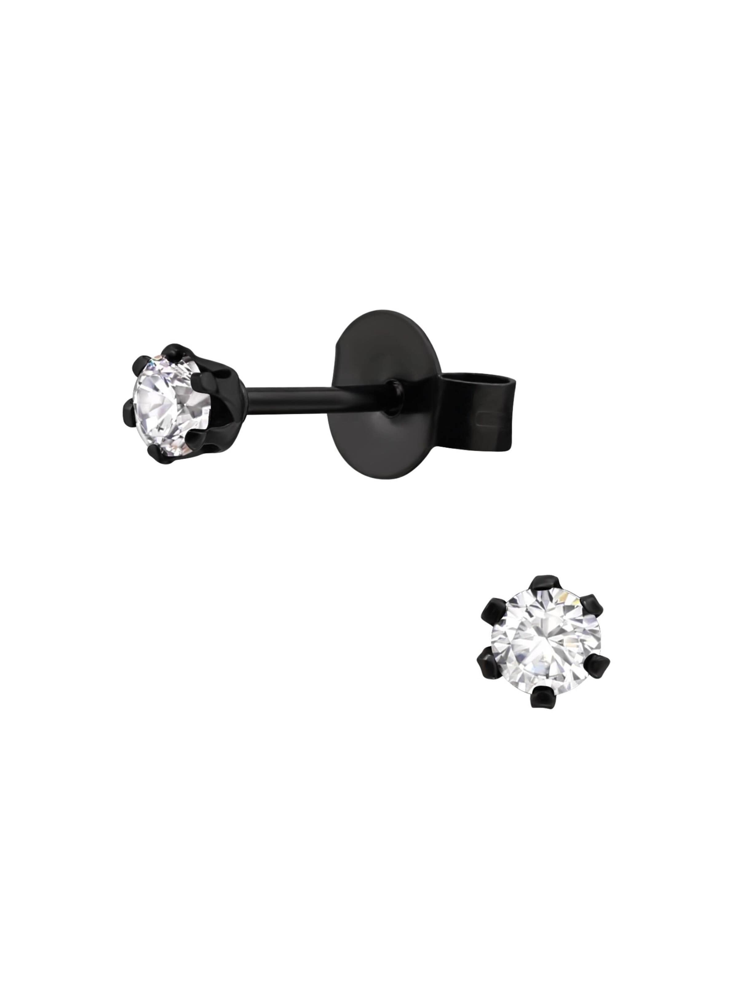 Maxte Earrings in Black: front