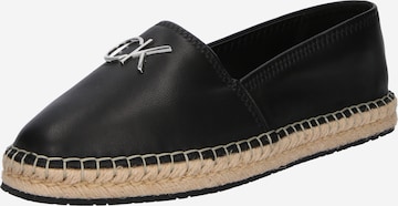 Calvin Klein Espadrilles in Zwart: voorkant