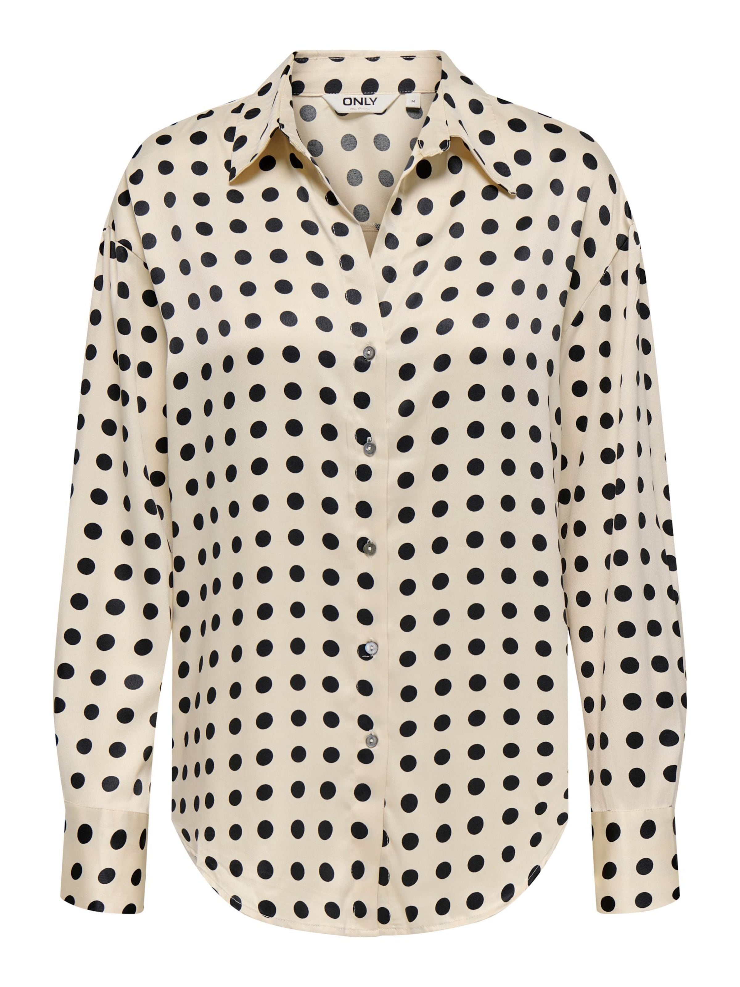 Camicia da donna 'LYDIA' ONLY di colore beige / nero, Visualizzazione prodotti