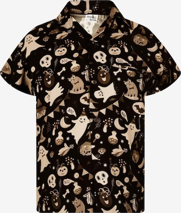 Maglietta 'Helloween Pumpkin Ghost' di King Kameha in marrone: frontale