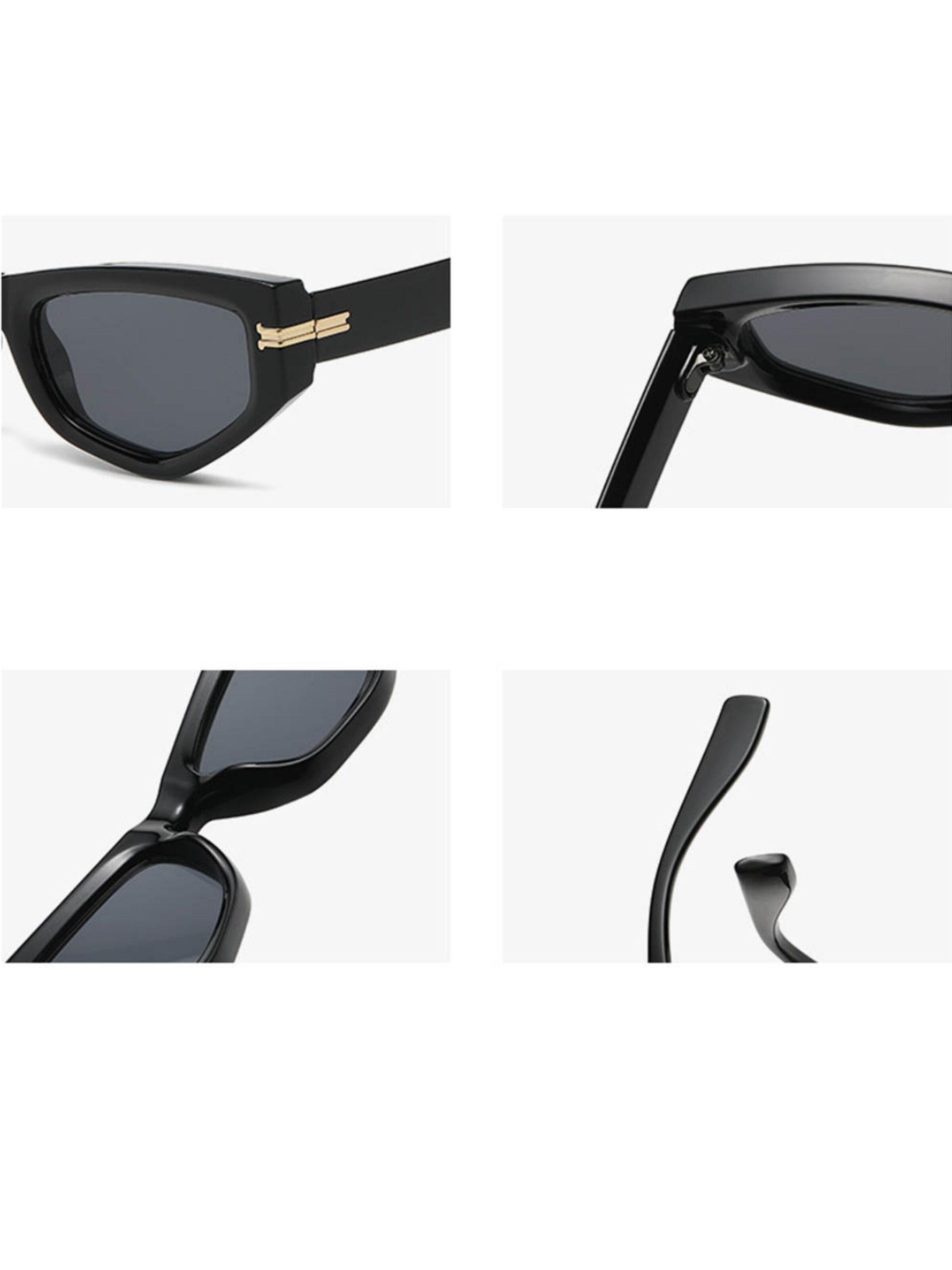 VEYREY Sunglasses 'Cat-eye Sonnenbrillen Bugdurash' in Black