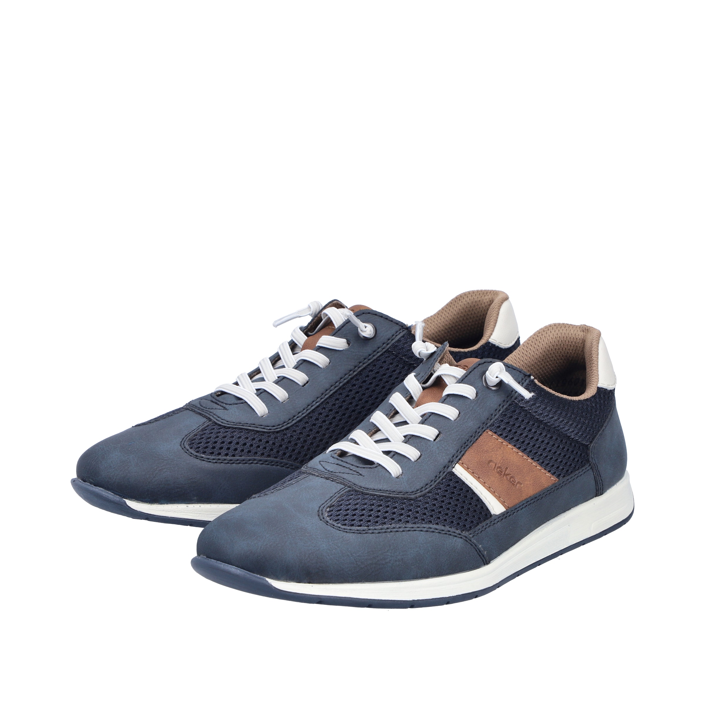 Baskets basses Rieker en bleu