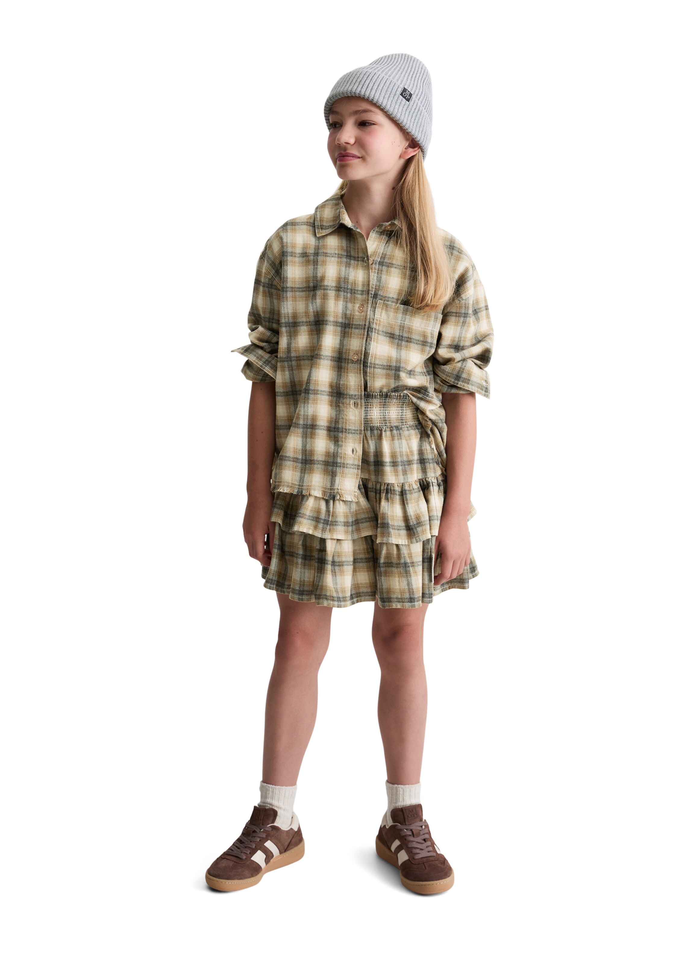 Marc O'Polo Blouse in Bruin: voorkant