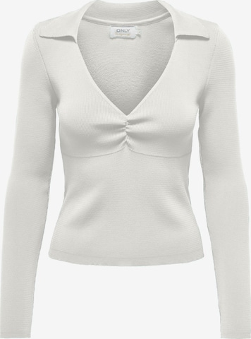ONLY Sweter 'Melek' w kolorze biały: przód