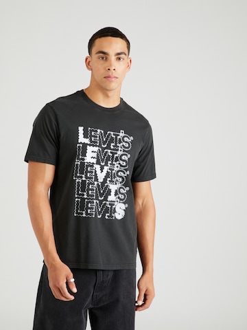 T-Shirt LEVI'S ® en noir : devant