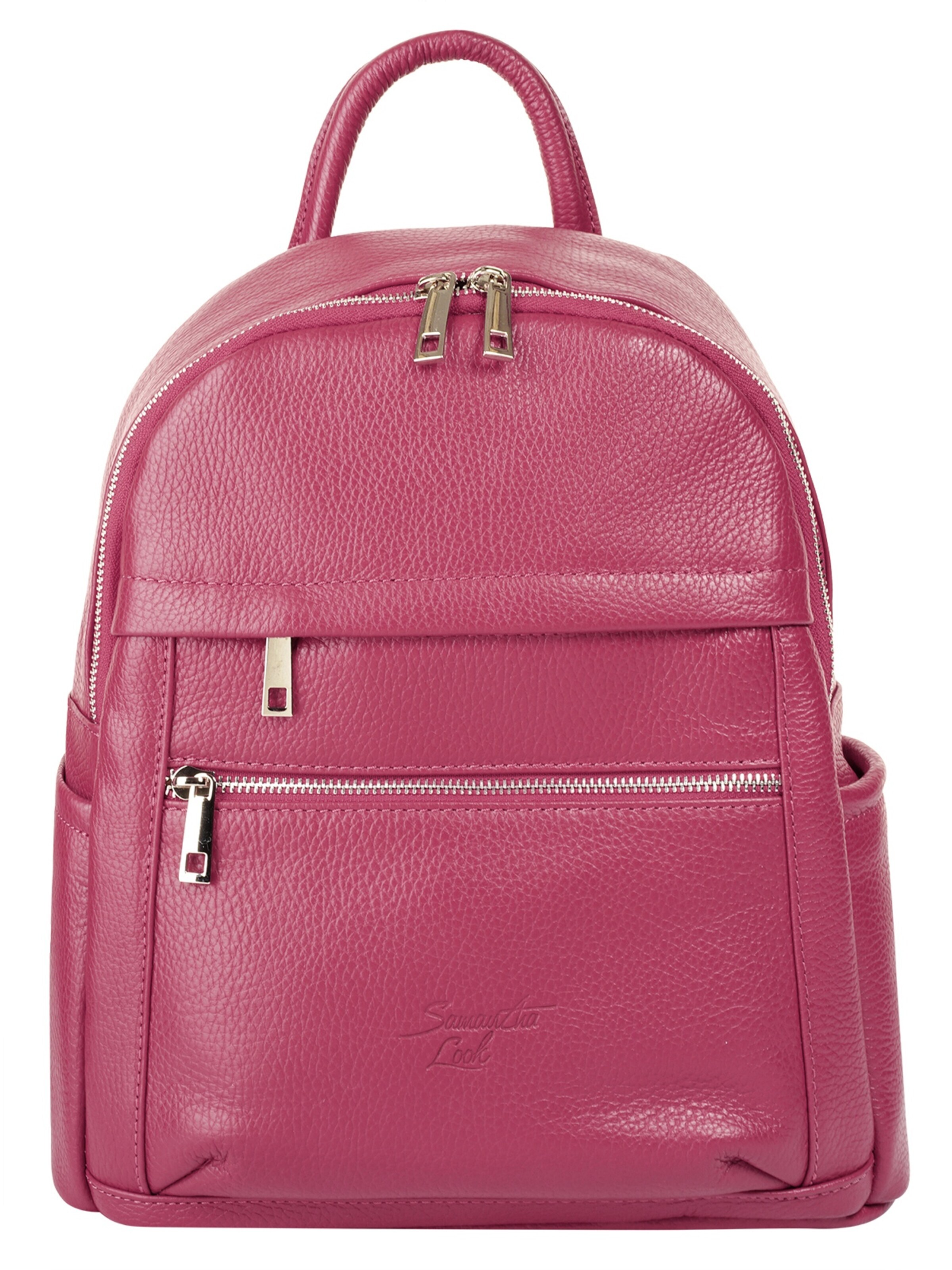 Samantha Look Backpack in Pink: front