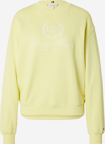 Sweat-shirt TOMMY HILFIGER en jaune : devant