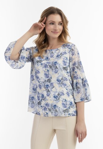 Usha - Blusa em azul: frente