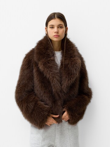 Veste mi-saison Bershka en marron : devant