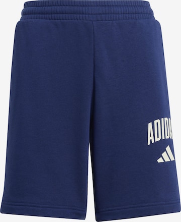 ADIDAS SPORTSWEAR Workout Pants 'Seasonals Collegiate' in Blue: front