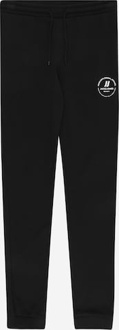 Effilé Pantalon 'GORDON' Jack & Jones Junior en noir : devant