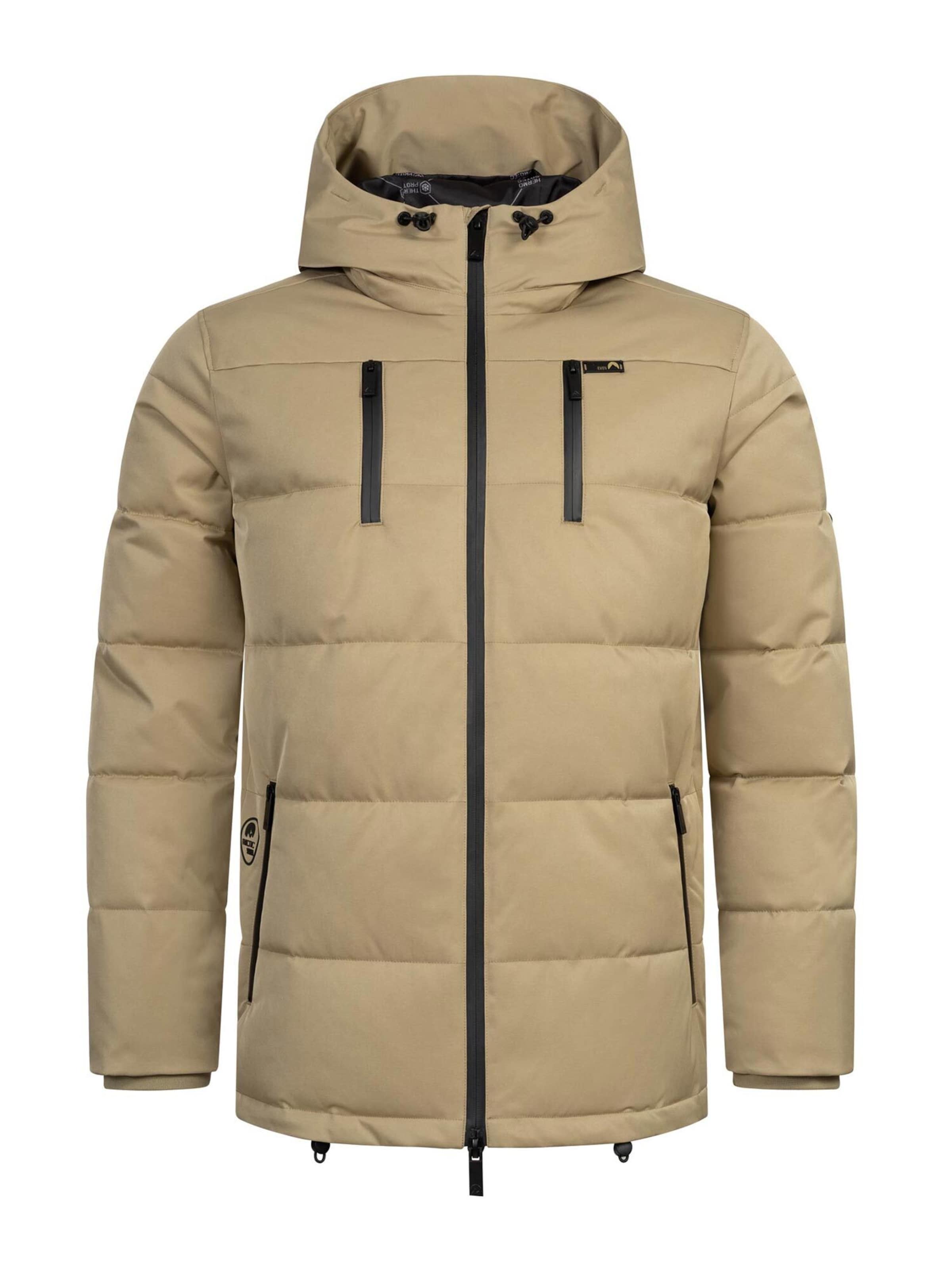 Arctic Seven Winterjas 'AS455' in Beige: voorkant