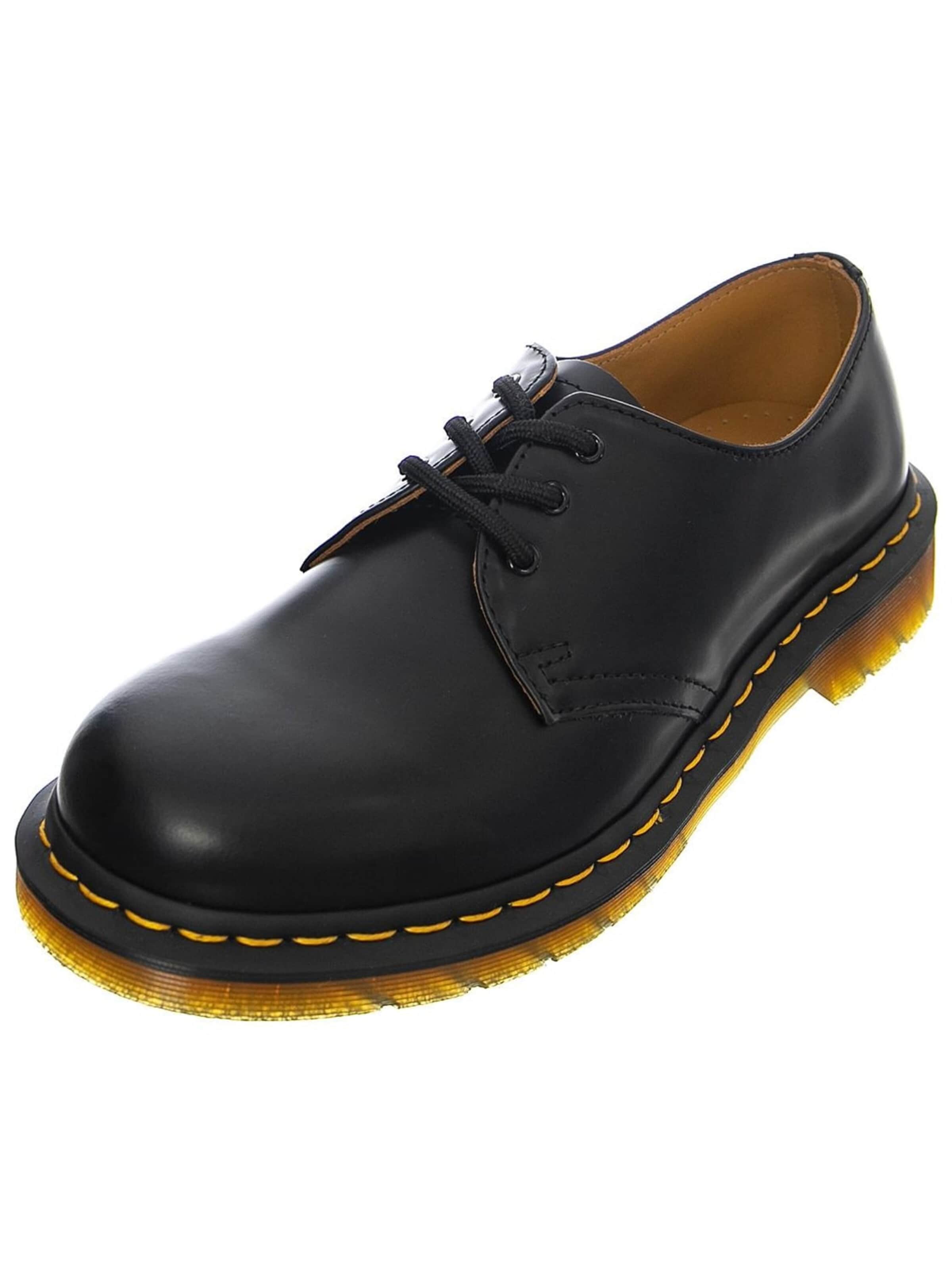Dr. Martens Snøresko '1461' i sort: forside
