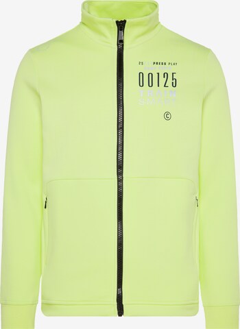 CAMP DAVID Zip-Up Hoodie in Green: front