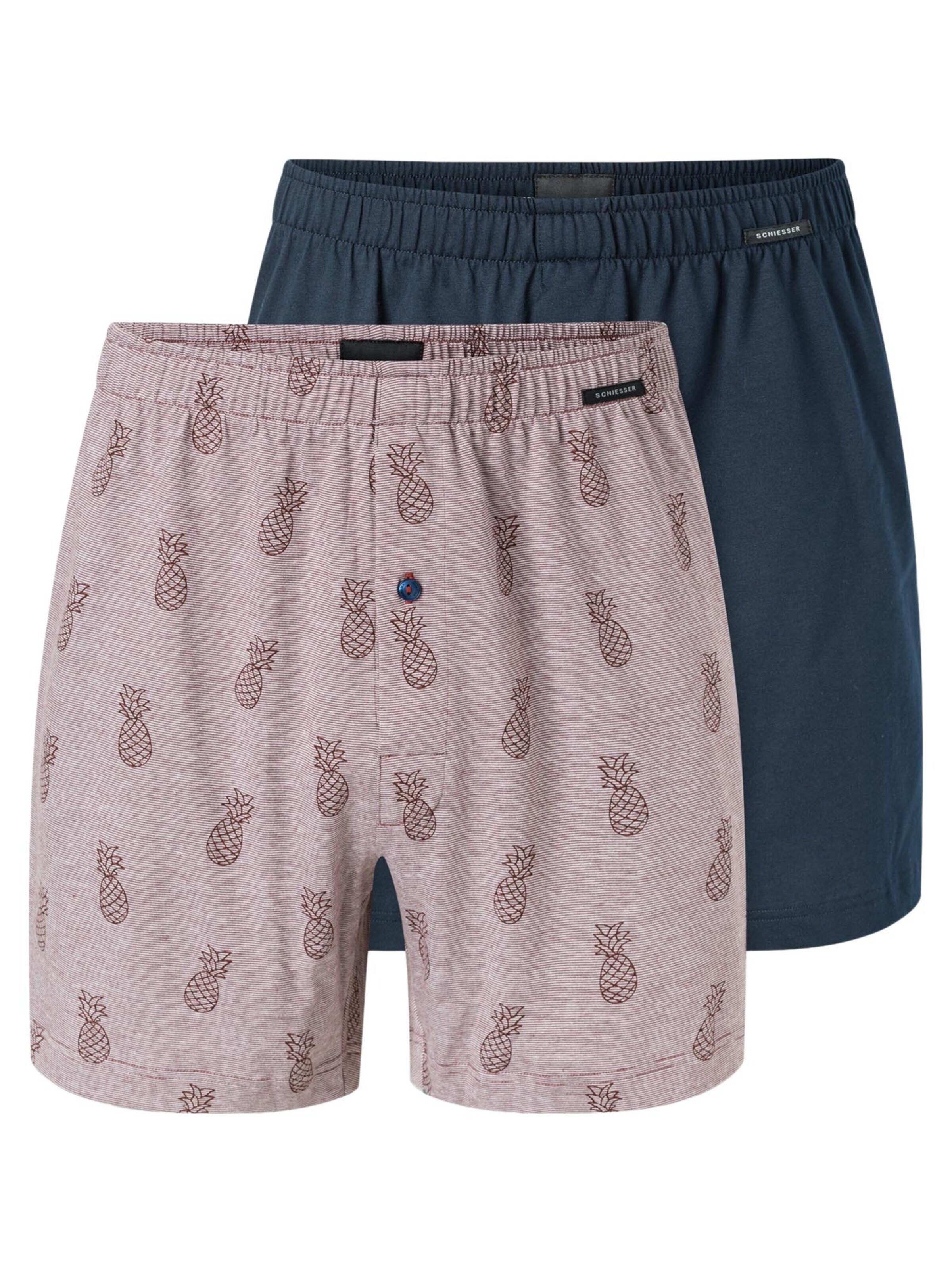 SCHIESSER Boxer shorts 'Singel-Jersey' in Red: front