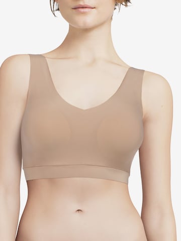 Bustier Soutien-gorge Chantelle en beige : devant