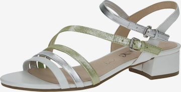 CAPRICE Sandalen met riem in Wit: voorkant