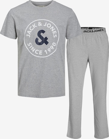 JACK & JONESDuga pidžama 'Aaron' - siva boja: prednji dio