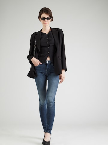 mėlyna VERO MODA Prigludęs Džinsai 'VMLux'