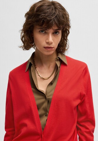 BOSS Strickjacke 'Funiota' in Rot