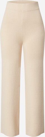 EDITED Boot cut Trousers 'Genevieve' in Beige: front