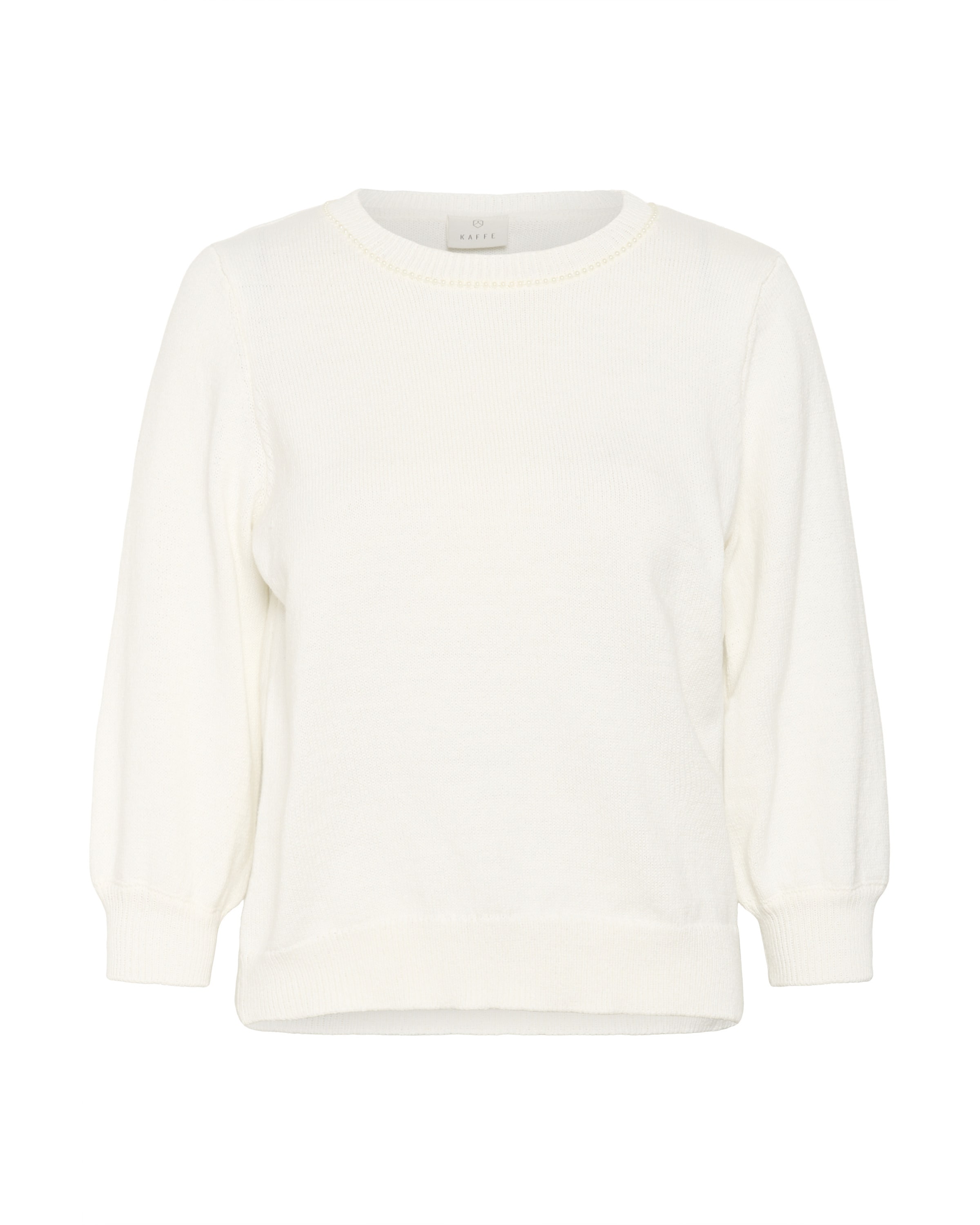 balta Kaffe Megztinis: priekis