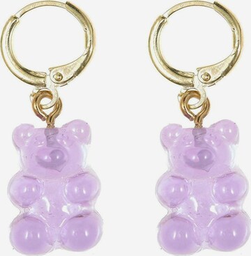 Boucles d'oreilles Gemshine en violet : devant