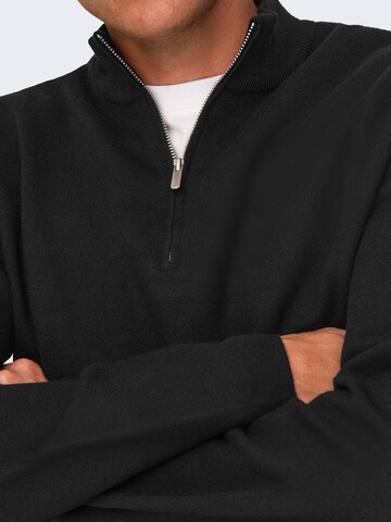 Only & Sons Sweter 'ONSCooper' w kolorze czarny