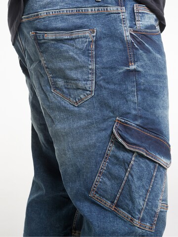 Mill&Tailor Regular Jeans ' 6 Pocket Cargo Style ' in Blau
