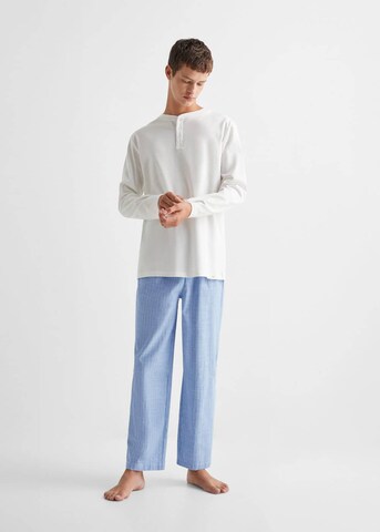 MANGO TEEN Schlafanzug 'Pirineo' in Blau