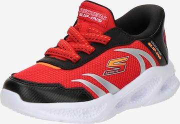 Sneaker 'METEOR-LIGHTS-BRISK' di SKECHERS in rosso: frontale
