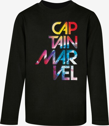 ABSOLUTE CULT Shirt 'Captain Marvel - Galactic' in Schwarz: predná strana