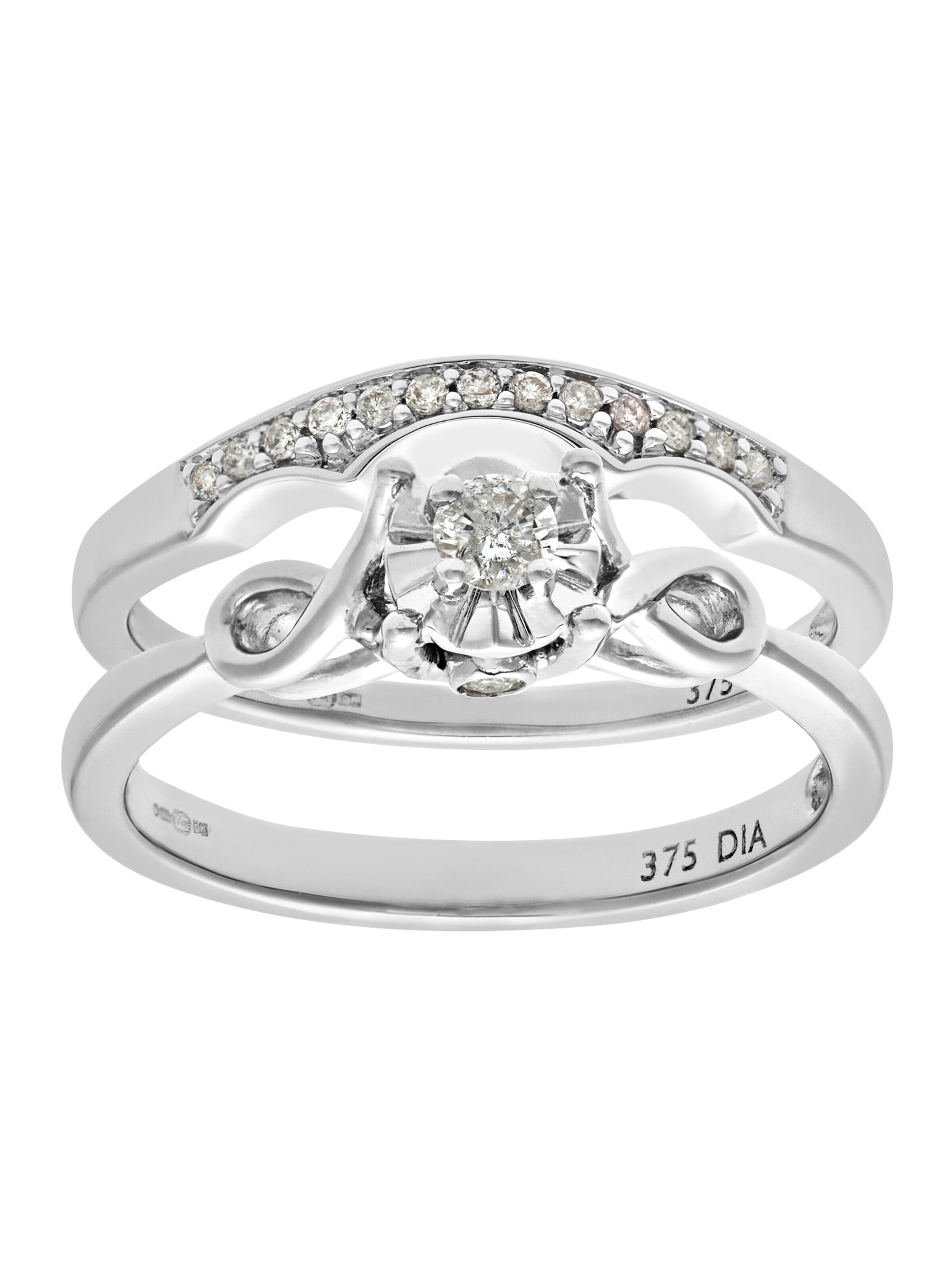 DIAMANT LETERNEL Schmuckset‌‌‌‌‌ in Silber: Vorderseite