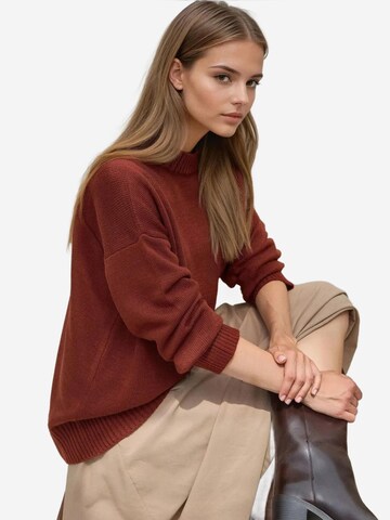 Hiccup Sweter w kolorze brązowy
