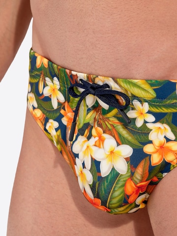 HOM Badehose ' Swim Mini Briefs Etna ' in Grün