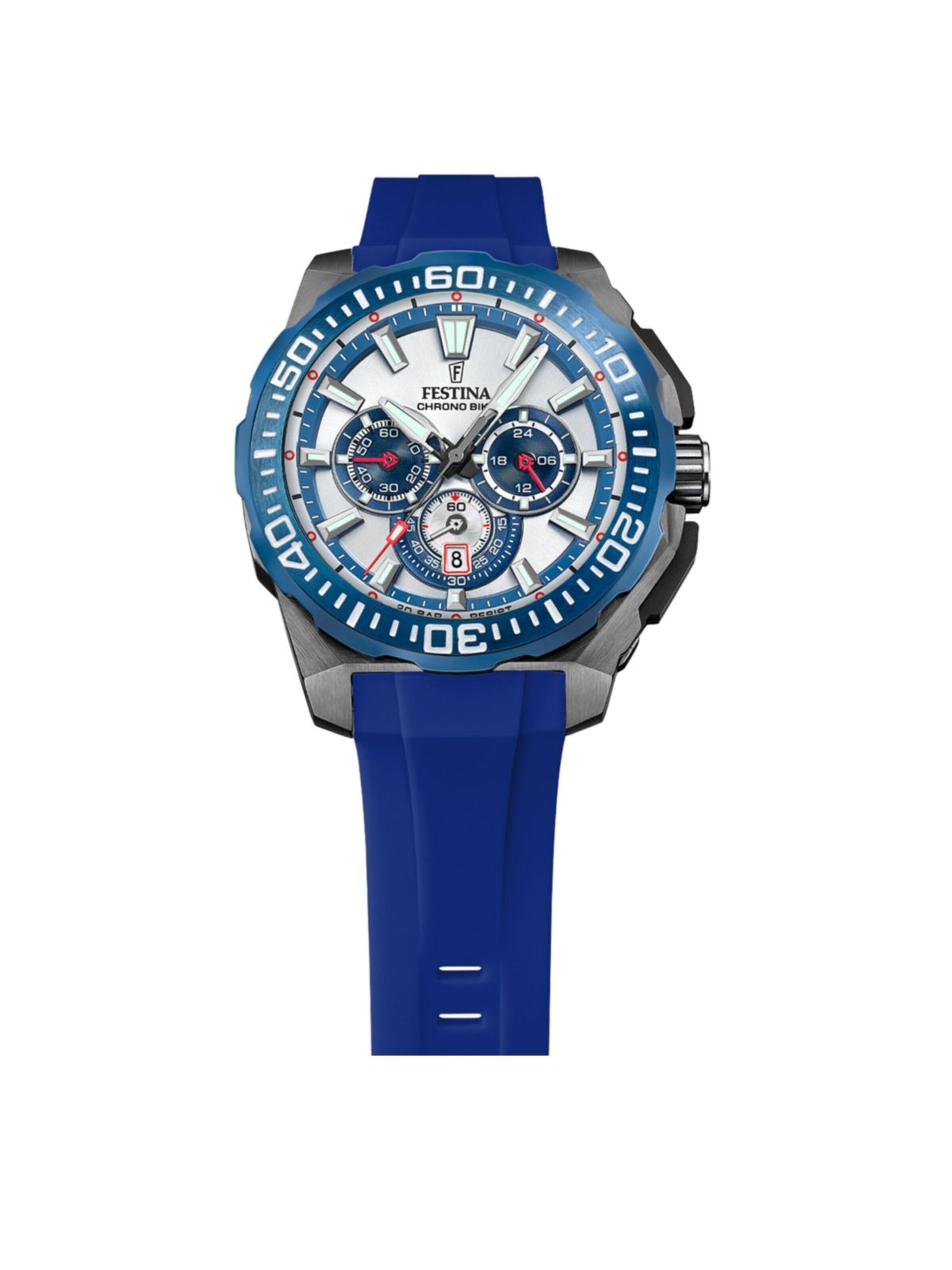 Montre à affichage analogique 'Chrono Bike' FESTINA en bleu