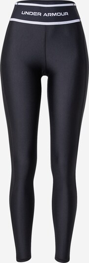 Pantaloni sport 'HeatGear' UNDER ARMOUR pe negru / alb, Vizualizare produs