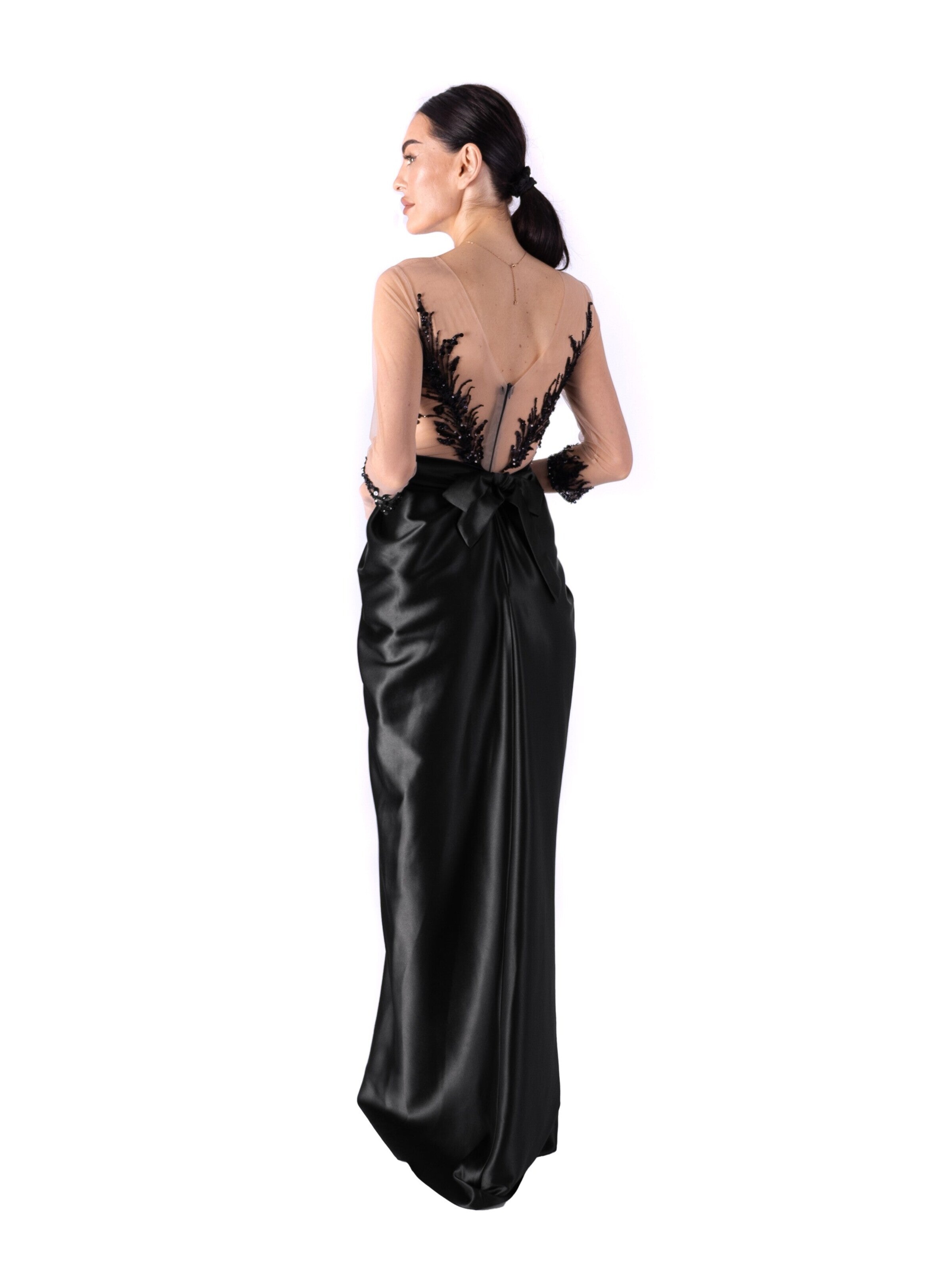 acob a porter - Vestido de noche en negro