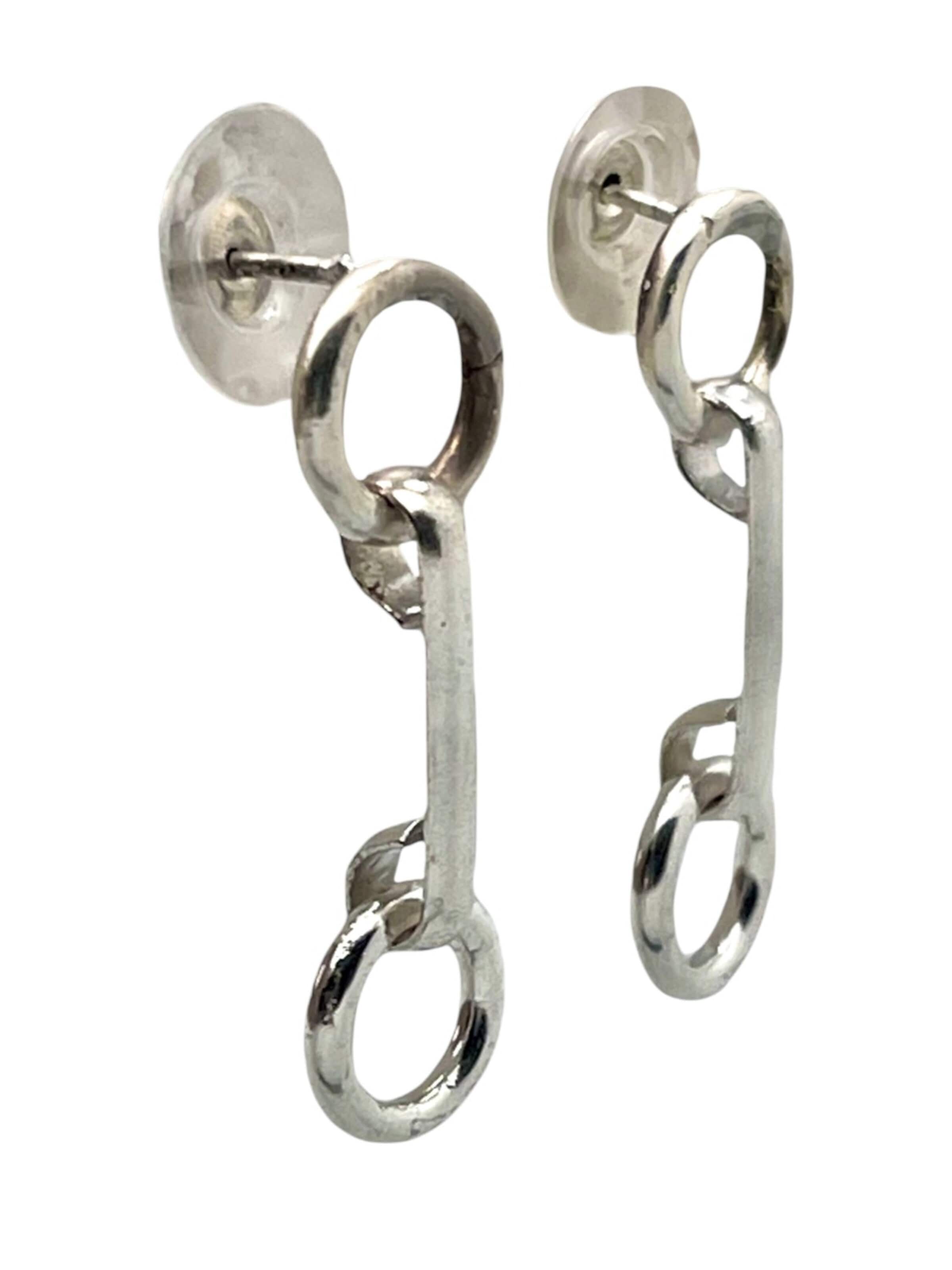 Gloria Mago Earrings '2For2' in Silver