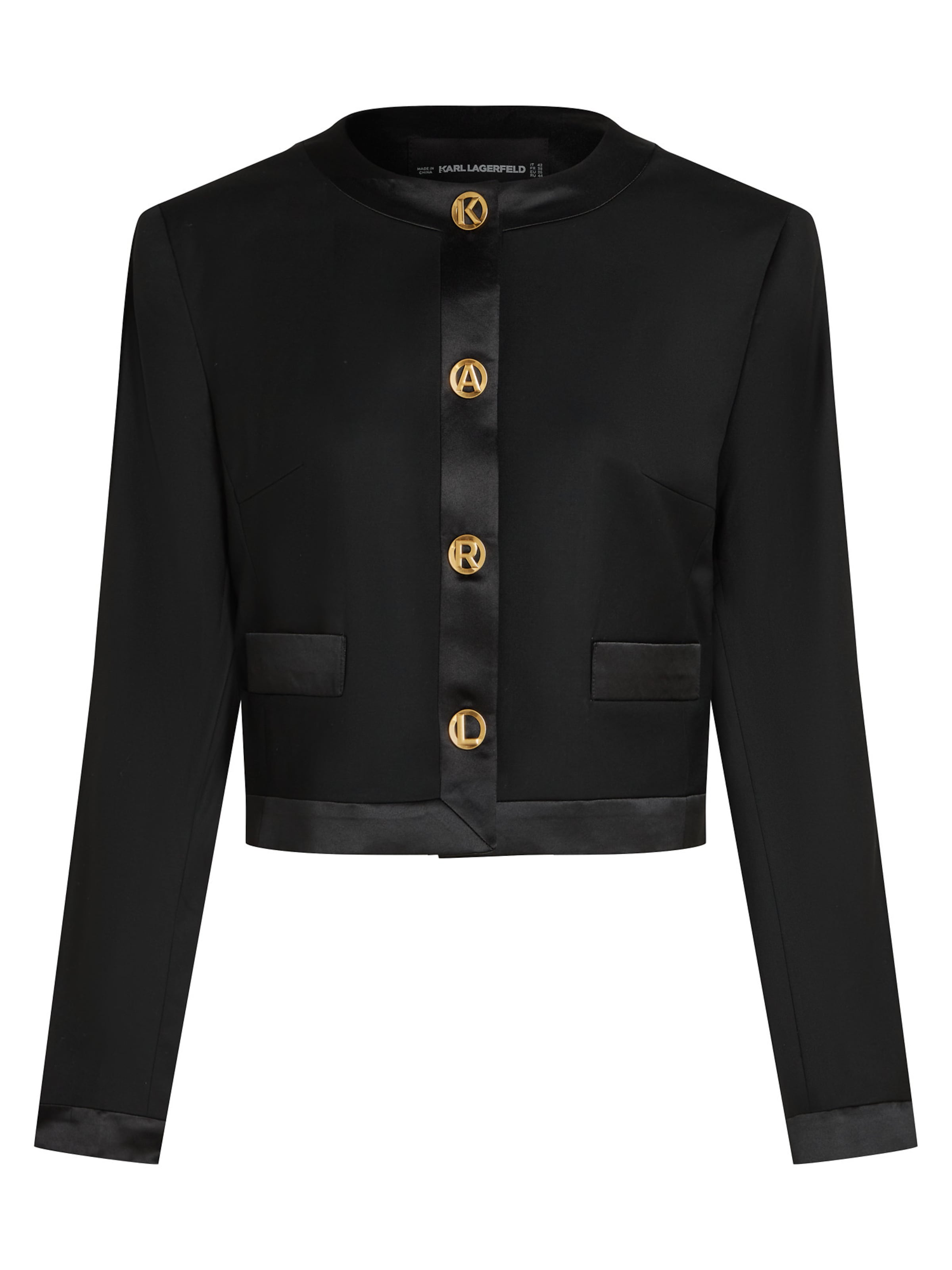 Karl Lagerfeld Prijelazna jakna u zlatna / crna, Pregled proizvoda