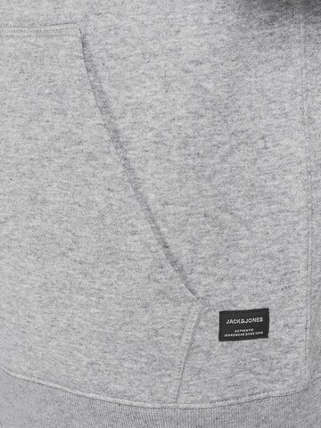 JACK & JONES - Sudadera con cremallera en gris