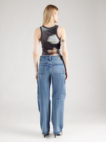 Wide leg Pantaloni eleganți 'Eve' de la G-STAR pe albastru: spate